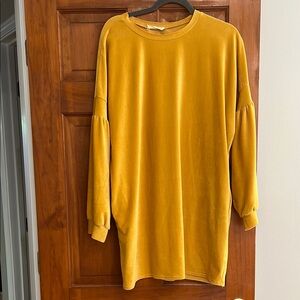 Peach Love California Mustard Midi Dress